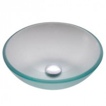 Glass Vessel Sink in Frosted