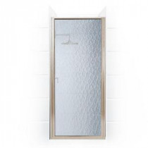 Paragon Series 35 in. x 65 in. Framed Continuous Hinged Shower Door in Brushed Nickel with Aquatex Glass