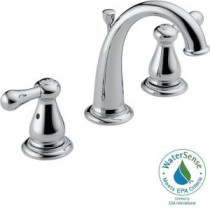 Leland 8 in. Widespread 2-Handle High-Arc Bathroom Faucet in Chrome