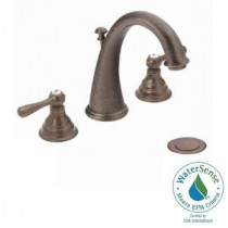 Kingsley 8 in. Widespread 2-Handle High-Arc Bathroom Faucet Trim Kit in Oil Rubbed Bronze (Valve Sold Separately)