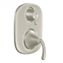 Icon 2-Handle Moentrol with Transfer Valve Trim Kit in Brushed Nickel (Valve Sold Separately)