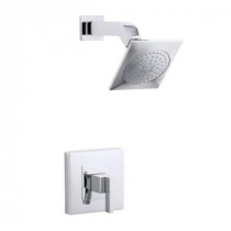 Loure 1-Handle Shower Faucet Trim Kit in Polished Chrome (Valve Not Included)