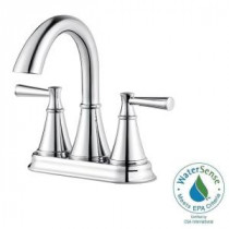 Cantara 4 in. Centerset 2-Handle High-Arc Bathroom Faucet in Polished Chrome