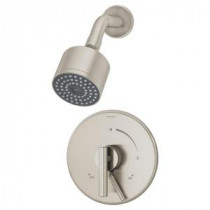 Dia 1-Handle Shower Faucet System in Satin Nickel