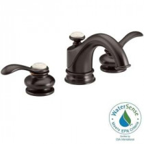 Fairfax 8 in. Widespread 2-Handle Mid-Arc Bathroom Faucet in Oil-Rubbed Bronze