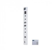 4-Jet Shower Panel System with Steam Generator in White