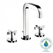 Citterio 8 in. Widespread 2-Handle Mid-Arc Bathroom Faucet in Chrome