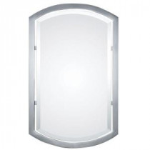 23 in. x 37 in. Polished Chrome Metal Framed Mirror