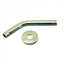 1/2 in. IPS x 8 in. Shower Arm with Flange, Polished Brass