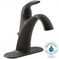 Alteo Single Hole Single Handle Mid Arc Bathroom Faucet in Oil Rubbed Bronze