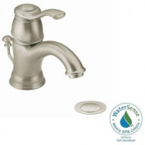 Kingsley Single Hole 1-Handle Bathroom Faucet in Brushed Nickel