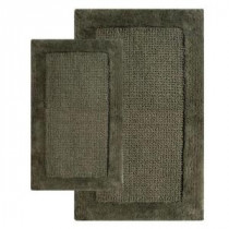 21 in. x 34 in. and 24 in. x 40 in. 2-Piece Naples Bath Rug Set in Peridot