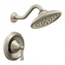 Wynford Moentrol 1-Handle Shower Faucet Trim Kit in Brushed Nickel (Valve Sold Separately)