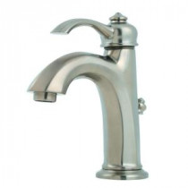 Portola 4 in. Centerset Single-Handle High-Arc Bathroom Faucet in Brushed Nickel