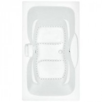 Serenity 1 - 6 ft. Center Drain Acrylic Driftbath Bathtub in White