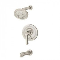 Museo Single-Handle 1-Spray Tub and Shower Faucet in Satin Nickel