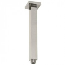 1/2 in. IPS True Square Ceiling Style Shower Arm with Square Flange, Satin Nickel