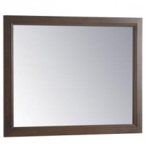 Teasian 26 in. x 31.4 in. Framed Single Wall Mirror in Flagstone