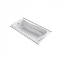 Mariposa 6 ft. Left-Hand Drain with Integral Tile Flange Soaking Tub in White