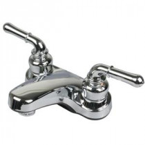 Non Metallic Series 4 in. Centerset 2-Handle Bathroom Faucet in Chrome