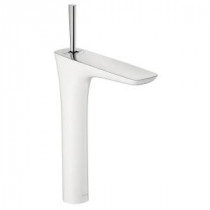 PuraVida High Riser Single Hole 1-Handle Mid-Arc Bathroom Faucet in Chrome