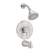 Reliant 1-Handle Tub and Shower Faucet Trim Kit in Satin Nickel (Valve Sold Separately)