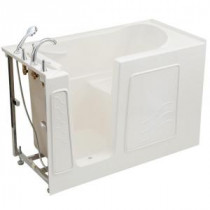 Universal Tubs 4.5 ft. Left Drain Soaking Walk-In Bathtub in White