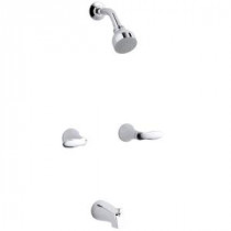 Coralais 2-Handle Tub and Shower Faucet Trim Only in Polished Chrome (Valve Not Included)