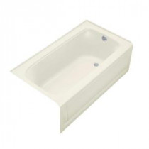 Bancroft 5 ft. Right-Hand Drain Acrylic Soaking Tub in Biscuit