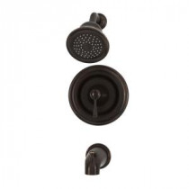 Marquette 1-Handle 1-Spray Tub and Shower Faucet in Estate Bronze