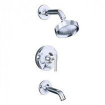 Purist 1-Handle Tub and Shower Faucet Trim in Polished Chrome
