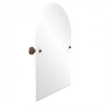Waverly Place Collection 21 in. x 29 in. Frameless Arched Top Single Tilt Mirror with Beveled Edge in Antique Copper