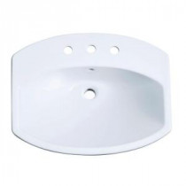 Cimarron Self-Rimming Bathroom Sink in White