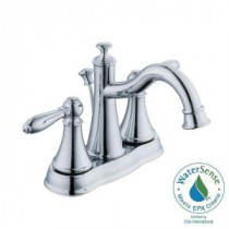 9500 Series 4 in. Centerset 2-Handle High-Arc Bathroom Faucet in Chrome