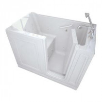 Acrylic Standard Series 51 in. x 30 in. Walk-In Whirlpool and Air Bath Tub with Quick Drain in White