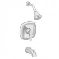 Copeland 1-Handle Tub and Shower Faucet Trim Kit in Satin Nickel (Valve Sold Separately)