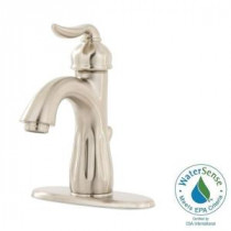Sedona 4 in. Centerset Single-Handle High-Arc Bathroom Faucet in Brushed Nickel