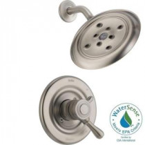 Leland 1-Handle H2Okinetic Shower Only Faucet Trim Kit in Stainless (Valve Not Included)