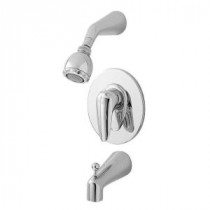 Ceramix 1-Handle Tub and Shower Faucet Trim Kit in Chrome (Valve Sold Separately)