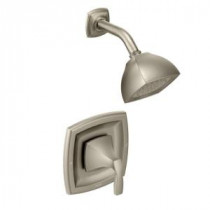 Voss Posi-Temp 1-Handle Shower Faucet Trim Kit in Brushed Nickel (Valve Sold Separately)