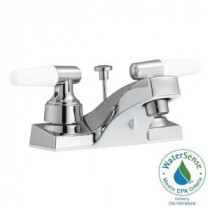 Aberdeen 4 in. Centerset 2-Handle Bathroom Faucet in Polished Chrome