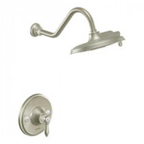 Weymouth Posi-Temp Shower Only Trim kit in Brushed Nickel (Valve and Showerhead Sold Separately)