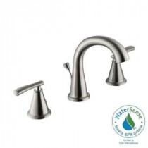 1400 Series 8 in. Widespread 2-Handle High-Arc Bathroom Faucet in Brushed Nickel