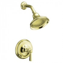 Bancroft 1-Handle Rite-Temp Pressure-Balancing Shower Faucet Trim in Vibrant French Gold