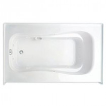Novelli Q 5 ft. Right Drain Acrylic Whirlpool Bath Tub in White