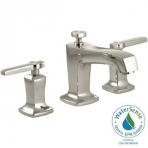 Margaux 8 in. Widespread 2-Handle Low-Arc Bathroom Faucet in Vibrant Polished Nickel