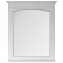 Westwood 28 in. W x 32 in. H Framed Wall Mirror in White Washed