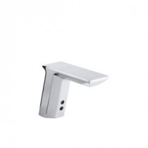 Commercial AC-Powered Single Hole Touchless Bathroom Faucet in Polished Chrome