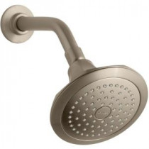 Memoirs Classic 1-Spray 5.5 in. Katalyst Showerhead in Vibrant Brushed Bronze