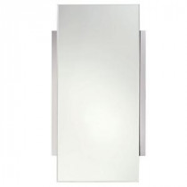 Surface 18 in. W x 34 in. L Framed Wall Mirror in Polished Chrome